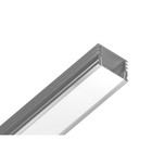 Профиль алюминиевый накладной Ambrella Illumination Alum Profile, GP1750AL, 2000х12х15.7 мм, цвет серебро, матовый рассеиватель - Фото 2