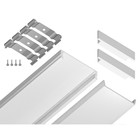 Профиль алюминиевый накладной Ambrella Illumination Alum Profile, GP1800WH, 2000х6х23.8 мм, цвет белый, матовый рассеиватель - Фото 5