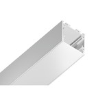 Профиль алюминиевый накладной/подвесной Ambrella Illumination Profile System, GP2500WH, 2000х25х25 мм, цвет белый, матовый рассеиватель - Фото 2