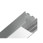 Профиль алюминиевый накладной/подвесной Ambrella Illumination Profile System, GP2550AL, 2000х35х35 мм, цвет серебро, матовый рассеиватель - Фото 2