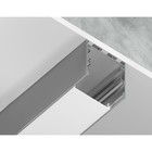 Профиль алюминиевый накладной/подвесной Ambrella Illumination Profile System, GP2550AL, 2000х35х35 мм, цвет серебро, матовый рассеиватель - Фото 4