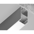 Профиль алюминиевый накладной/подвесной Ambrella Illumination Profile System, GP3000AL, 2000х67х35 мм, цвет серебро, матовый рассеиватель - Фото 4