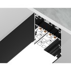 Профиль алюминиевый накладной/подвесной Ambrella Illumination Profile System, GP3050BK, 2000х45х42 мм, цвет чёрный, матовый рассеиватель - Фото 1