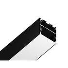 Профиль алюминиевый накладной/подвесной Ambrella Illumination Profile System, GP3050BK, 2000х45х42 мм, цвет чёрный, матовый рассеиватель - Фото 2