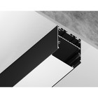 Профиль алюминиевый накладной/подвесной Ambrella Illumination Profile System, GP3050BK, 2000х45х42 мм, цвет чёрный, матовый рассеиватель - Фото 4