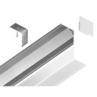 Профиль алюминиевый угловой квадратный Ambrella Illumination Alum Profile, GP2150AL, 2000х15.7х15.7 мм, цвет серебро, матовый рассеиватель - Фото 3