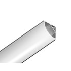 Профиль алюминиевый угловой круглый Ambrella Illumination Alum Profile, GP2100AL, 2000х15.7х15.7 мм, цвет серебро, матовый рассеиватель - Фото 2