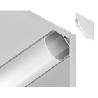 Профиль алюминиевый угловой круглый Ambrella Illumination Alum Profile, GP2100AL, 2000х15.7х15.7 мм, цвет серебро, матовый рассеиватель - Фото 4