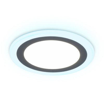 Светильник встраиваемый cветодиодный Ambrella Downlight DCR360 с подсветкой, 3Вт, Led, цвет белый