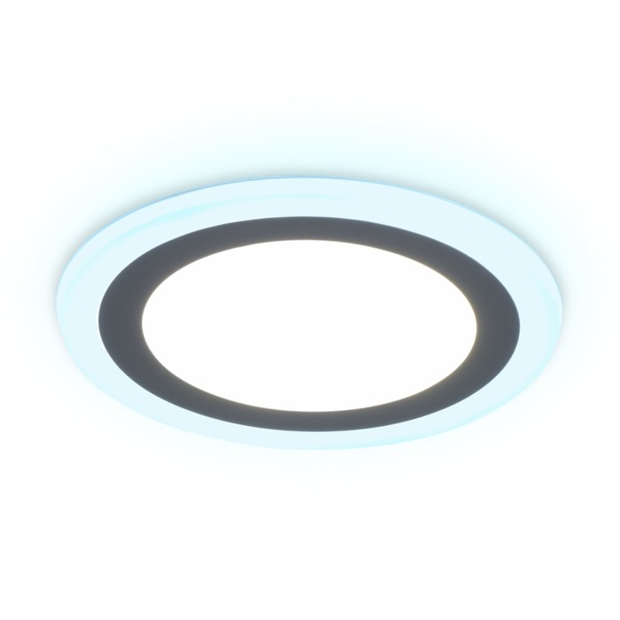 Светильник встраиваемый cветодиодный Ambrella Downlight DCR360 с подсветкой, 3Вт, Led, цвет белый - фото 1908183296