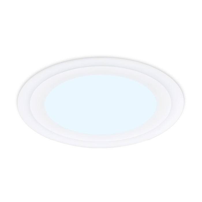 Светильник встраиваемый cветодиодный Ambrella Downlight DCR370 с подсветкой, 3Вт, Led, цвет белый - фото 1908183317