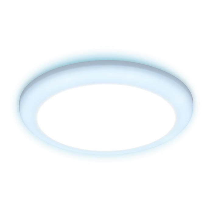 Светильник встраиваемый cветодиодный Ambrella Downlight DCR309 с подсветкой и регулируемым крепежом, 5Вт, Led, цвет белый - Фото 1