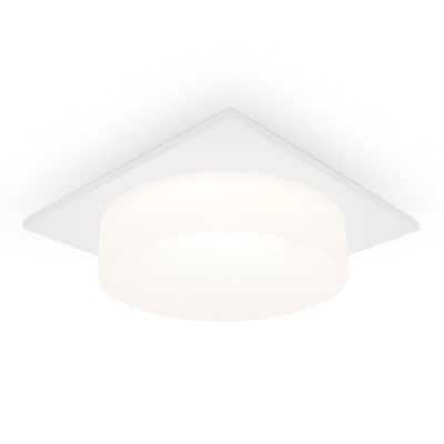 Светильник встраиваемый точечный Ambrella Techno Spot Techno TN1314 с акрилом, GU5.3, цвет белый песок, белый матовый