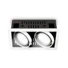 Светильник встраиваемый карданный Ambrella Techno Spot Office Tech T812 BK/CH 2*12W 4200K, 12Вт, Led, цвет белый, чёрный - фото 4479726