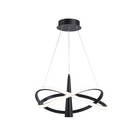 Светильник светодиодный подвесной Ambrella Comfort Linetech FL5368 с пультом ДУ, 47Вт, Led, цвет чёрный - фото 4349170