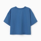 Футболка укороченная женская MINAKU OVERSIZE FIT: цвет электро, р-р 46 10362219 - фото 14315267