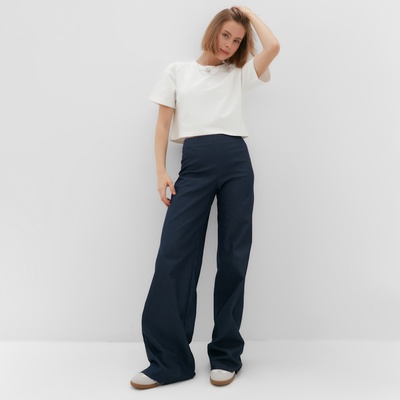 Футболка женская укороченная MINAKU OVERSIZE FIT, цвет экрю, размер 42