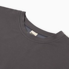 Футболка укороченная женская MINAKU OVERSIZE FIT: цвет графит, р-р 48 10362236 - фото 12353213