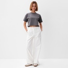 Футболка укороченная женская MINAKU OVERSIZE FIT: цвет графит, р-р 48 10362236 - фото 12353210