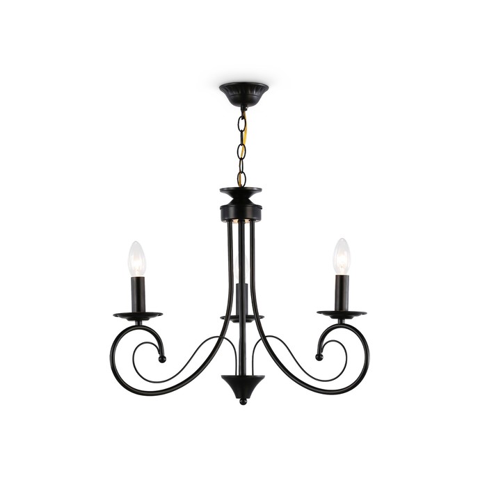 Светильник подвесной Ambrella Traditional Modern TR9606, E14, цвет чёрный - фото 1905279300