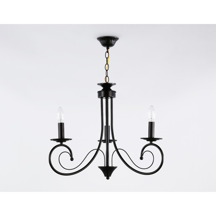 Светильник подвесной Ambrella Traditional Modern TR9606, E14, цвет чёрный - фото 1905279302