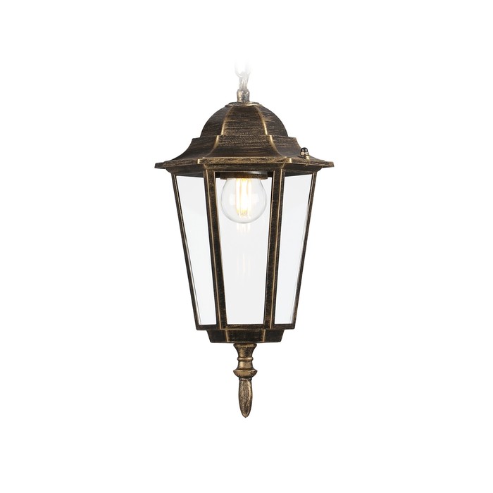 Светильник уличный подвесной Ambrella Garden ST2031, E27, цвет золото, чёрный, прозрачный - фото 1908185862