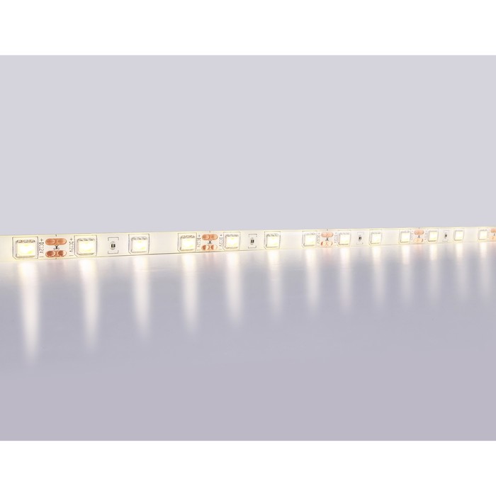 Светодиодная лента Ambrella GS2101, 5 м, IP65, 5050, 60 LED/м, 14,4 Вт/м, 12V, свечение тёплое белое - фото 1906733288