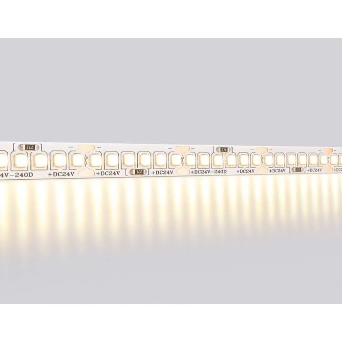Светодиодная лента Ambrella GS3501, 5 м, IP20, 2835, 240 LED/м, 22 Вт/м, 24V, свечение тёплое белое - фото 1906733311
