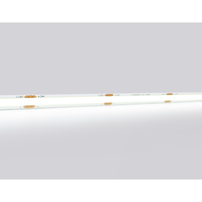 Светодиодная лента Ambrella GS4703, 5 м, IP20, COB, 480 LED/м, 12 Вт/м, 24V, свечение холодное белое - фото 1906733315