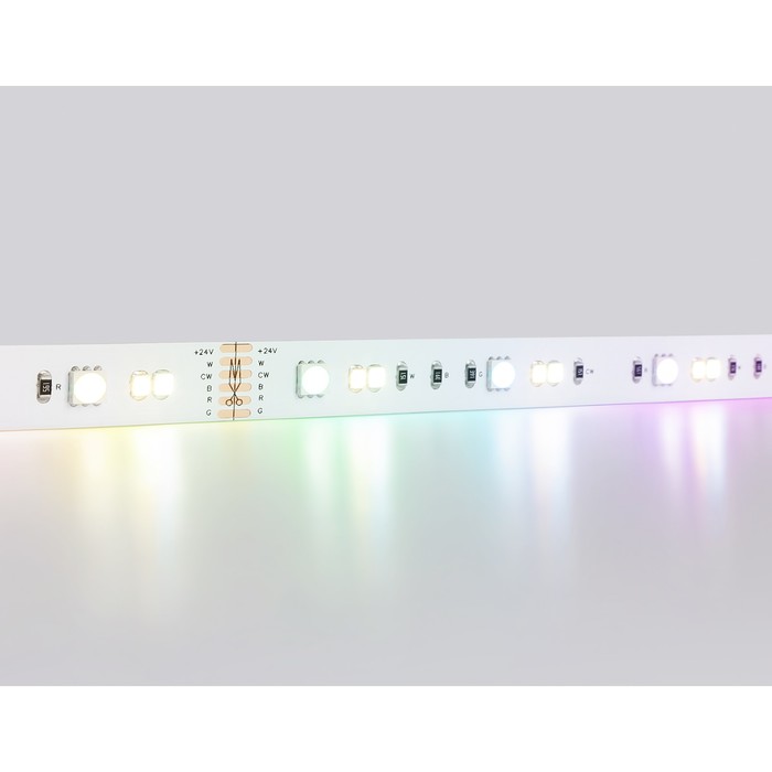 Светодиодная лента Ambrella GS4501, 5 м, IP20, 5050, 90 LED/м, 13 Вт/м, 24V, RGB с регулировкой температуры света - фото 1927165357