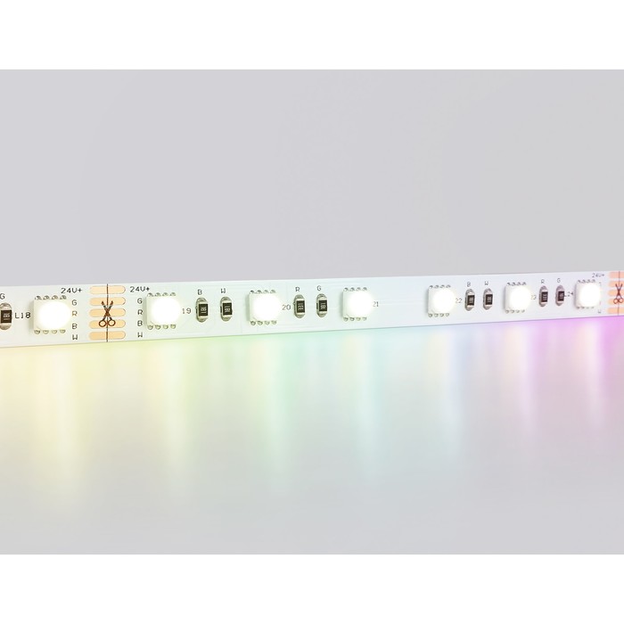 Светодиодная лента Ambrella GS4401, 5 м, IP20, 5050, 60 LED/м, 10 Вт/м, 24V, RGB с тёплым белым светом - фото 1906733330