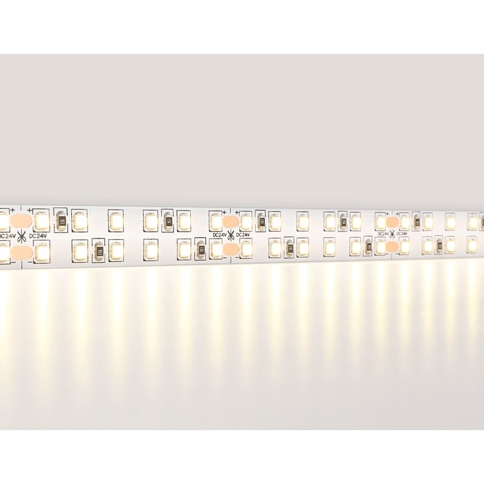 Светодиодная лента Ambrella GS3701, 5 м, IP20, 2835, 240 LED/м, 24 Вт/м, 24V, свечение тёплое белое - фото 1906733344