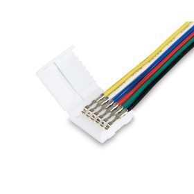 Соединитель гибкий односторонний для светодиодной ленты 5050 12/24V (6 контакта) 150 мм GS7351, 5 шт