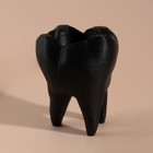 Подсвечник бетонный "Зуб" высота 9,5, 7,5*6,5 см черный - Фото 4