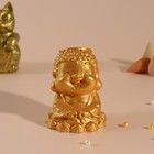 Подставка для благовоний "Будда" 5,5х6,5х7 см золотой - фото 9888551