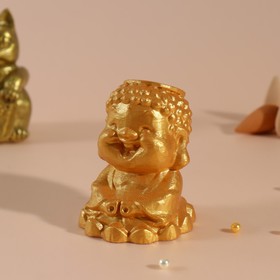 Подставка для благовоний "Будда" 5,5х6,5х7 см золотой