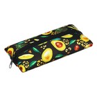 Пенал школьный, текстиль, плоский, 9.5×20 см, с резинкой для блокнота «Авокадо» - Фото 6