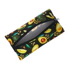 Пенал школьный, текстиль, плоский, 9.5×20 см, с резинкой для блокнота «Авокадо» - Фото 7