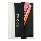 Пенал мягкий, 1 отделение, 95 х 200 мм, плоский, ПМ-шр28 I`m OK, с резинкой для блокнота, - фото 24611131