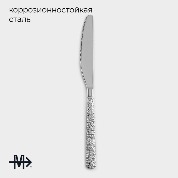 Набор ножей столовых из нержавеющей стали Magistro «Олин», длина 22,7 см, 6 шт - фото 1909654885