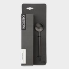 Набор чайных ложек Magistro «Фолк», длина 13.2 см, 6 шт., нержавеющая сталь, чёрный - Фото 4