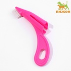 Зубная щетка для снятия налёта для животных, розовая - фото 1477848