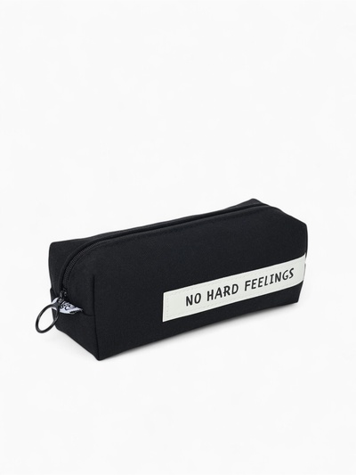 Пенал школьный, текстиль, 18×6.5 см, No hard feelings