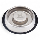 Миска «Медленное кормление», 450 мл, на нескользящей основе, металл - Фото 2