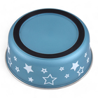 Миска с силиконовым основанием "Звезды", синий, 900 мл - Фото 4