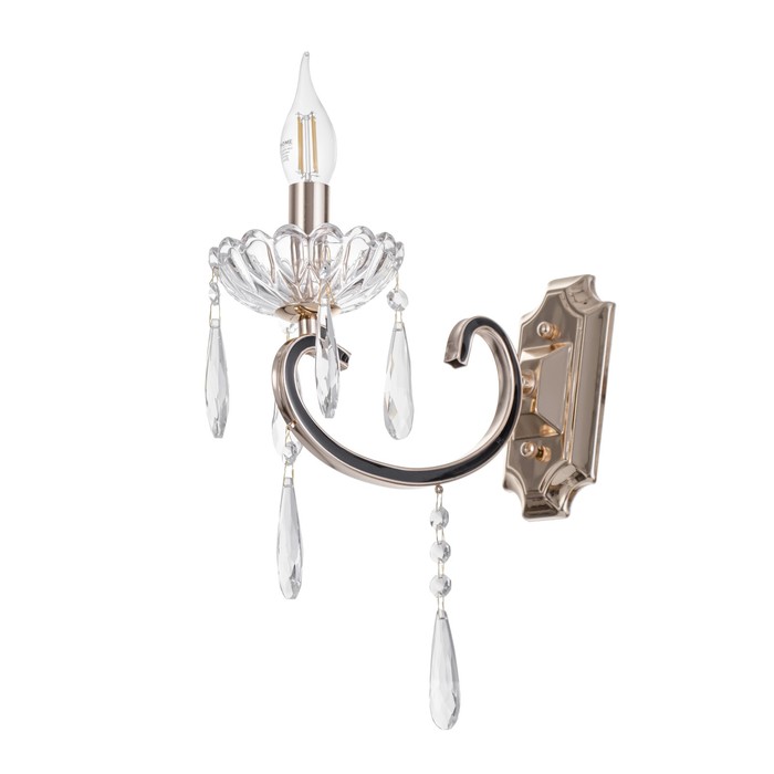 Светильник настенный Бра «Барнео», 12×27×41, 1×60 Вт Е14, золото - Фото 1