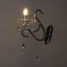 Светильник настенный Бра «Пельтри», 13×29×45, 1×60 Вт Е14, хром - Фото 3