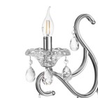 Светильник настенный Бра «Пельтри», 13×29×45, 1×60 Вт Е14, хром - Фото 5