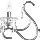 Светильник настенный Бра «Пельтри», 13×29×45, 1×60 Вт Е14, хром - Фото 6