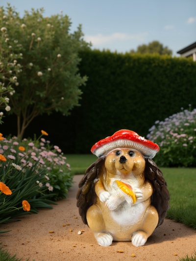 Садовая фигура из гипса «Ёж», 47×38×38 см